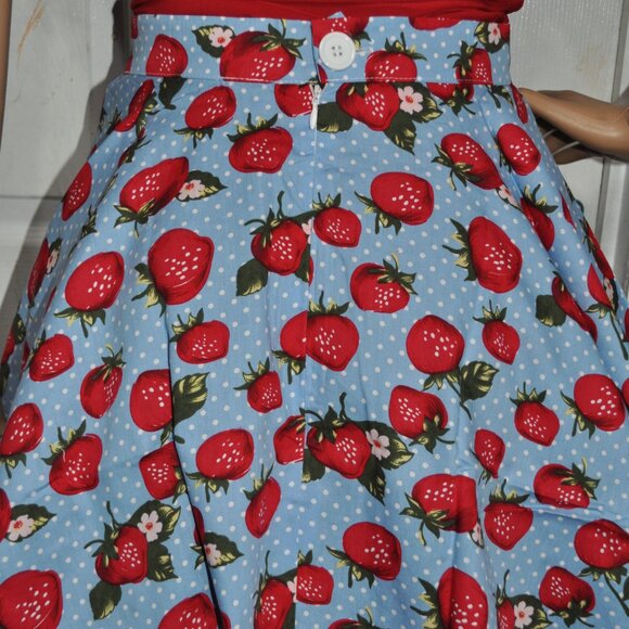 50's Retro Vintage Full Circle Skirt Women's Cocktail Party A-Line Skirt - Picture 9 of 9